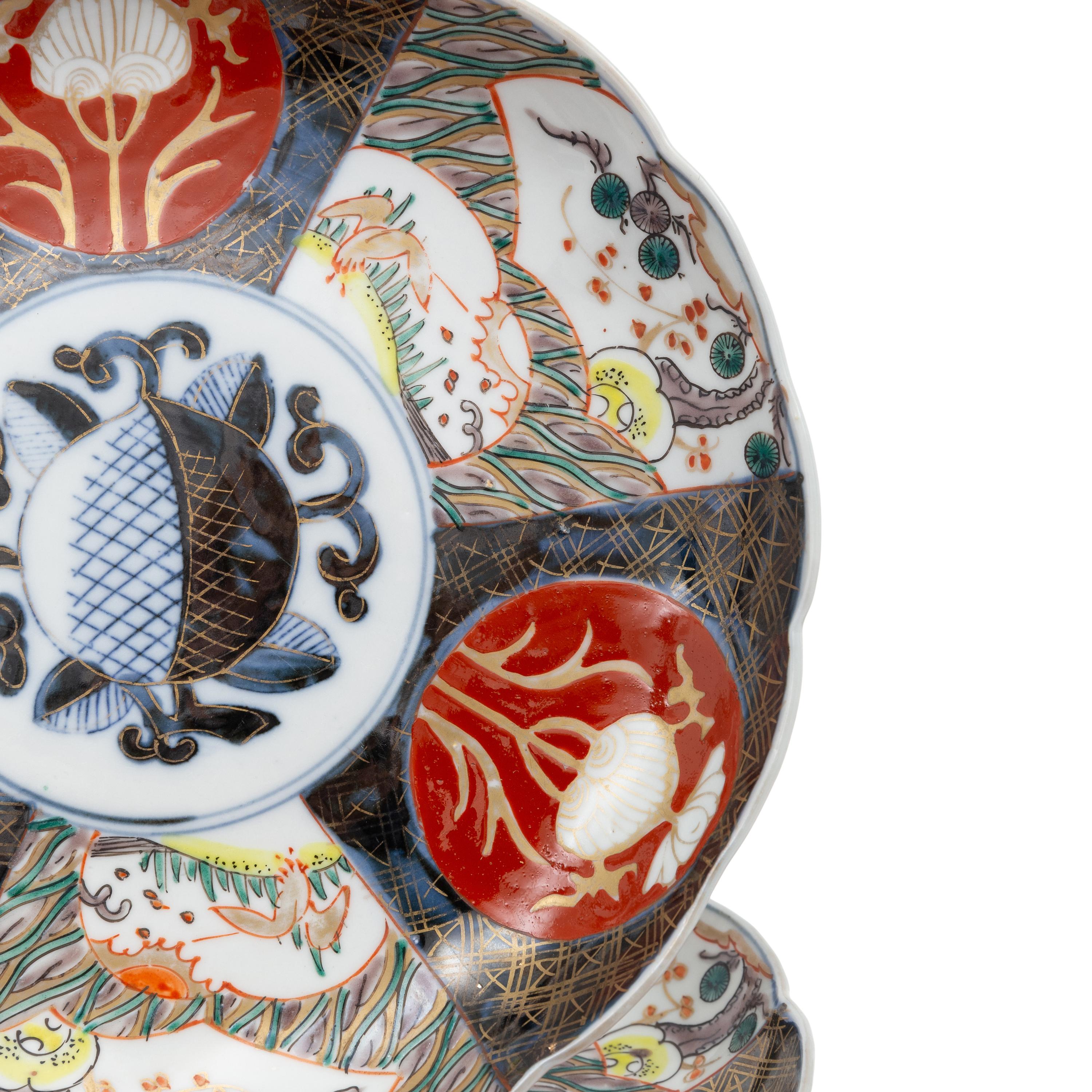 A Large Collection of Japanese Imari Porcelain Dishes
