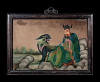 Six Chinese Reverse Glass Paintings