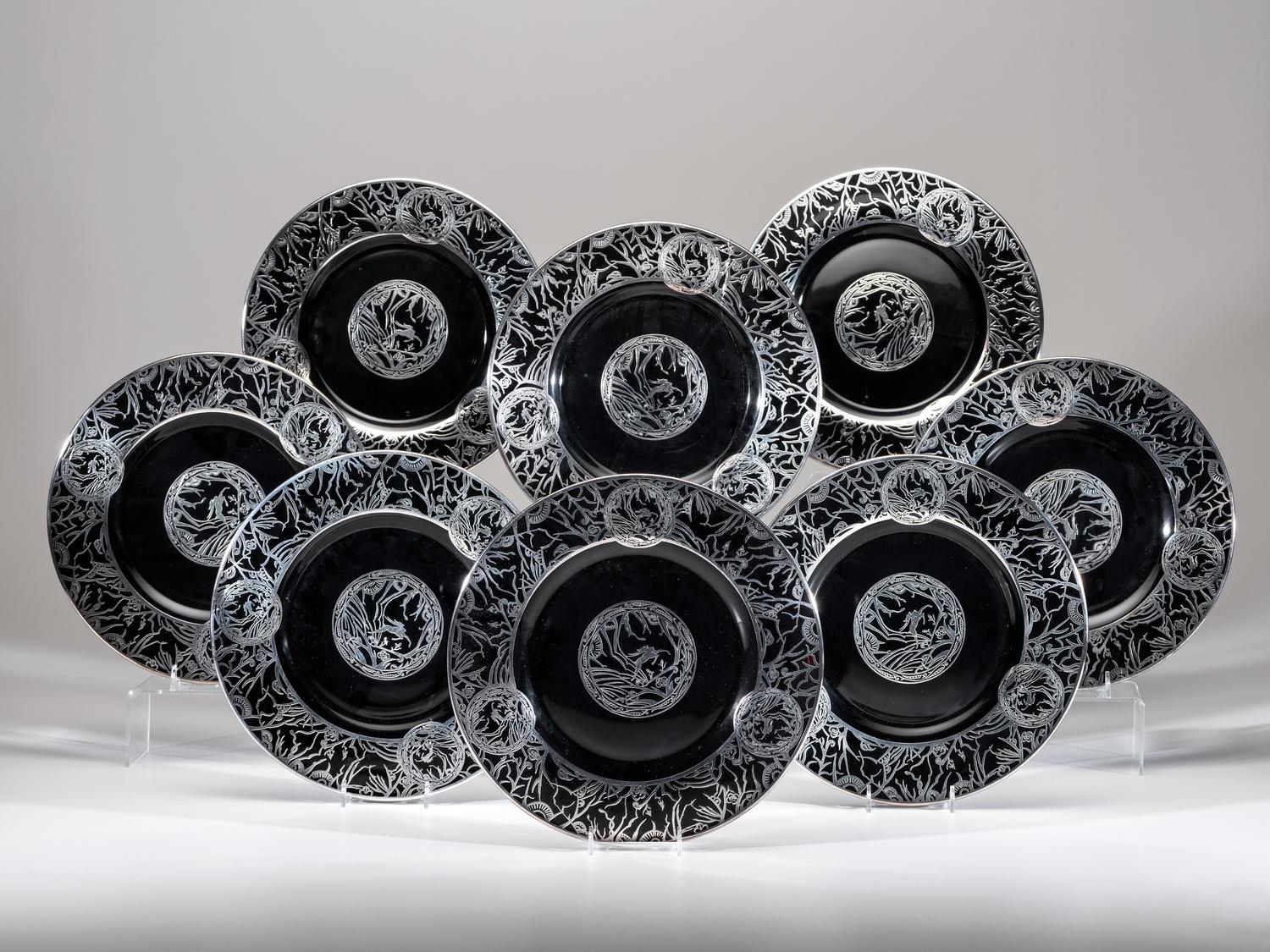 Set of Eight Plates