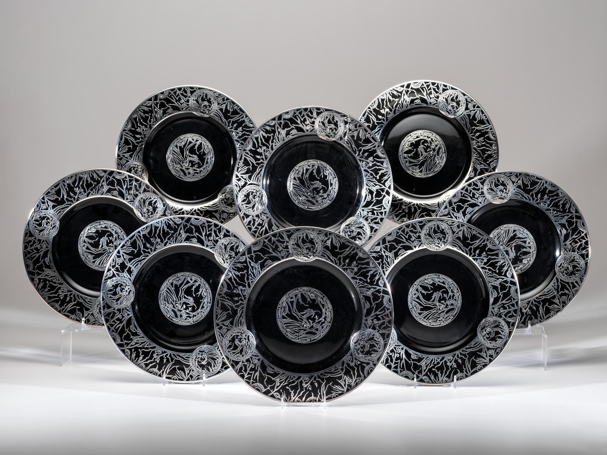 Set of Eight Plates