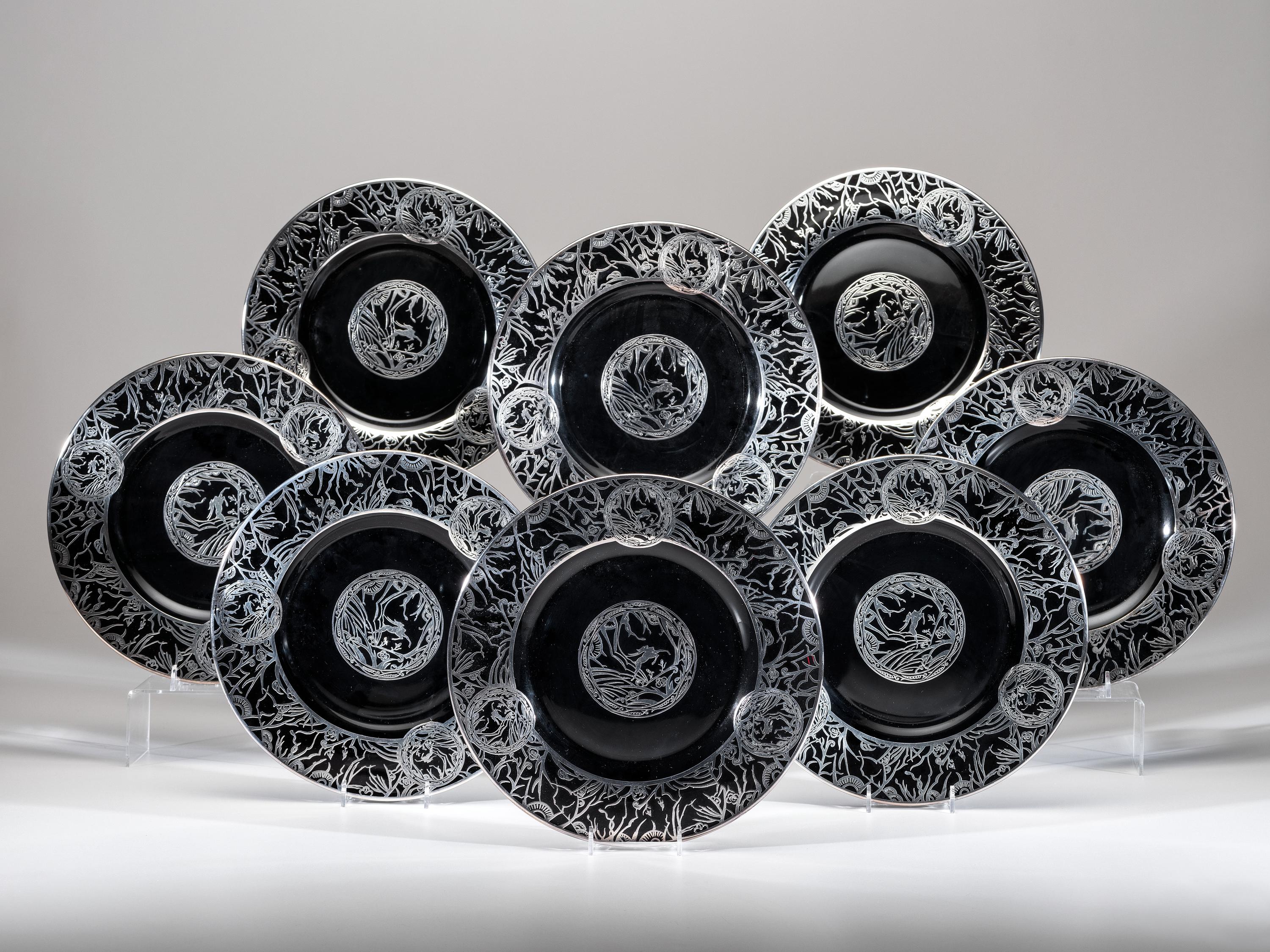 Set of Eight Plates