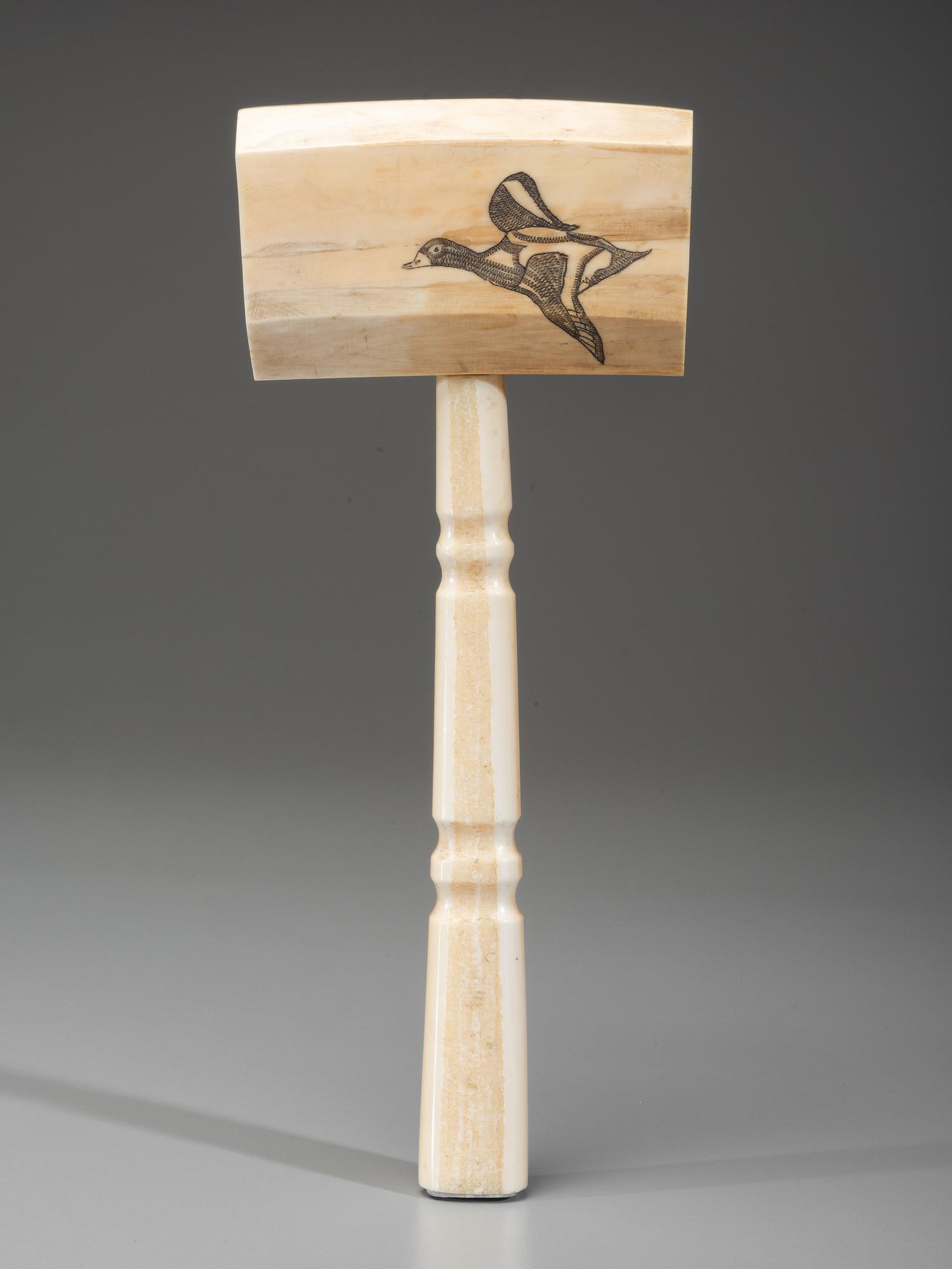 A Scrimshaw Presentation Gavel