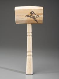 A Scrimshaw Presentation Gavel