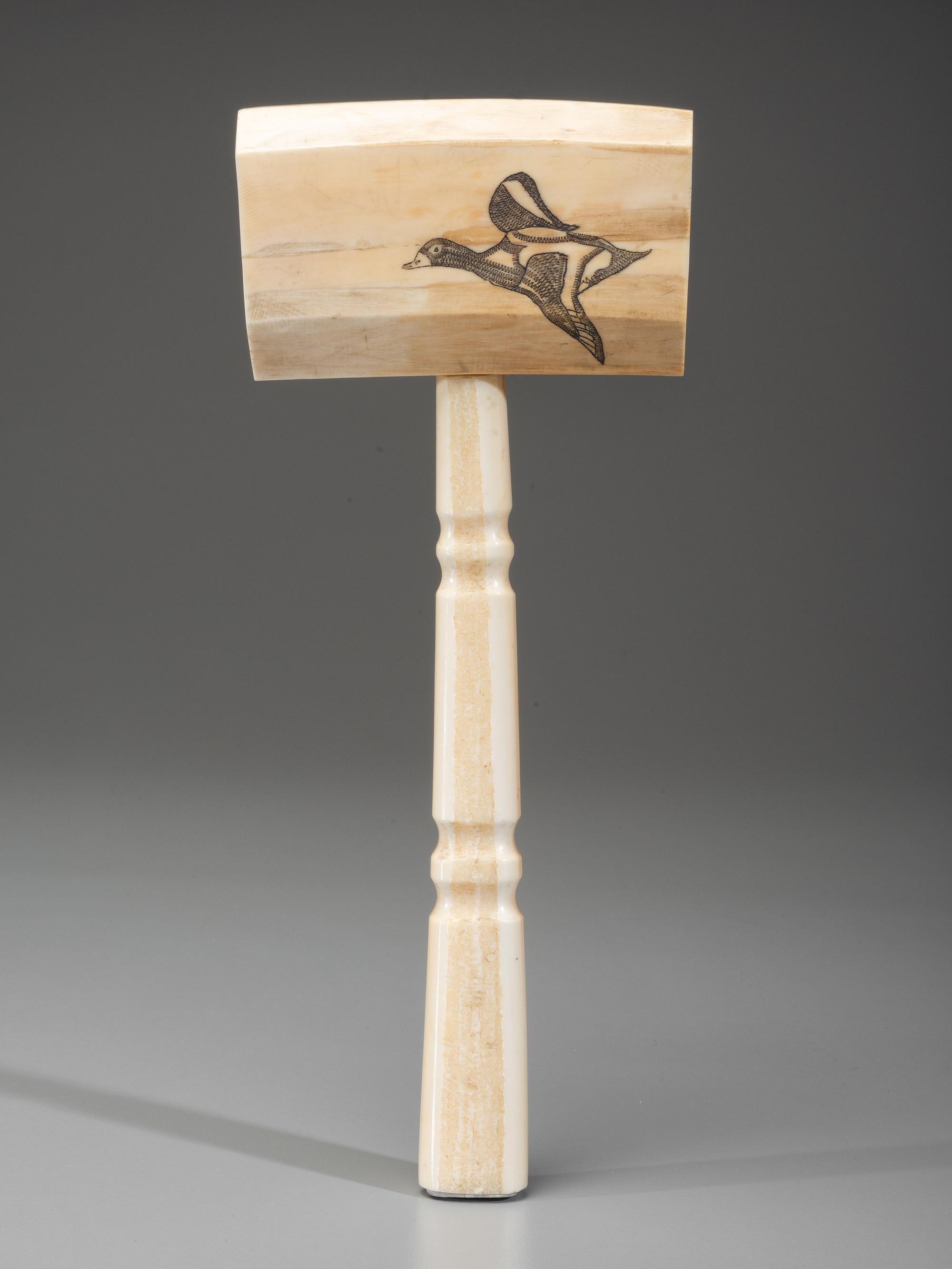 A Scrimshaw Presentation Gavel