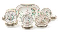 A Coalport Indian Tree Dinner Service Width of meat platter 20 7/8 inches. — 19TH CENTURY