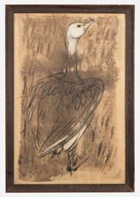 Morris Graves (American, 1910-2001) - Young Gander in the Marsh Grass
