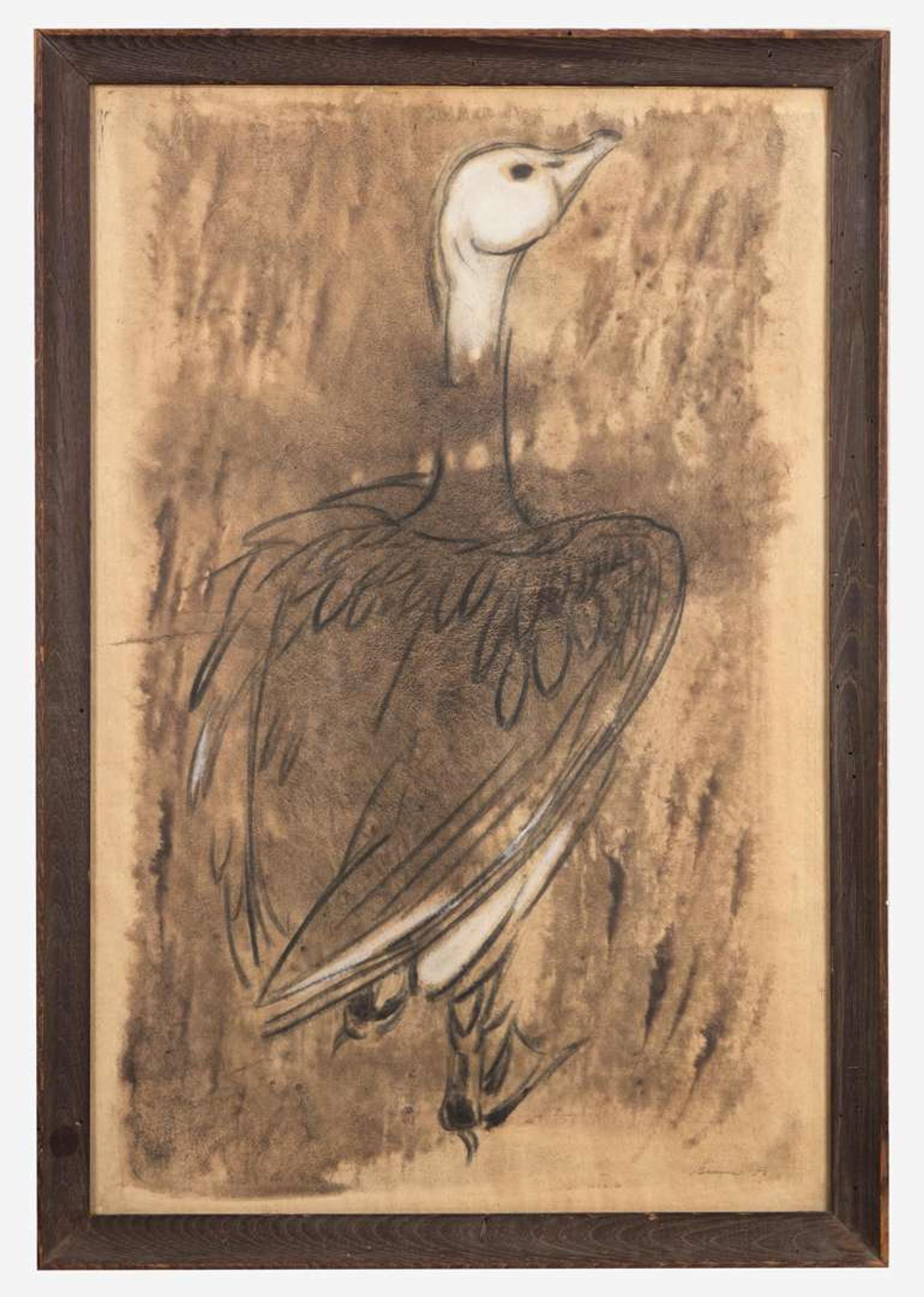 Morris Graves (American, 1910-2001) - Young Gander in the Marsh Grass