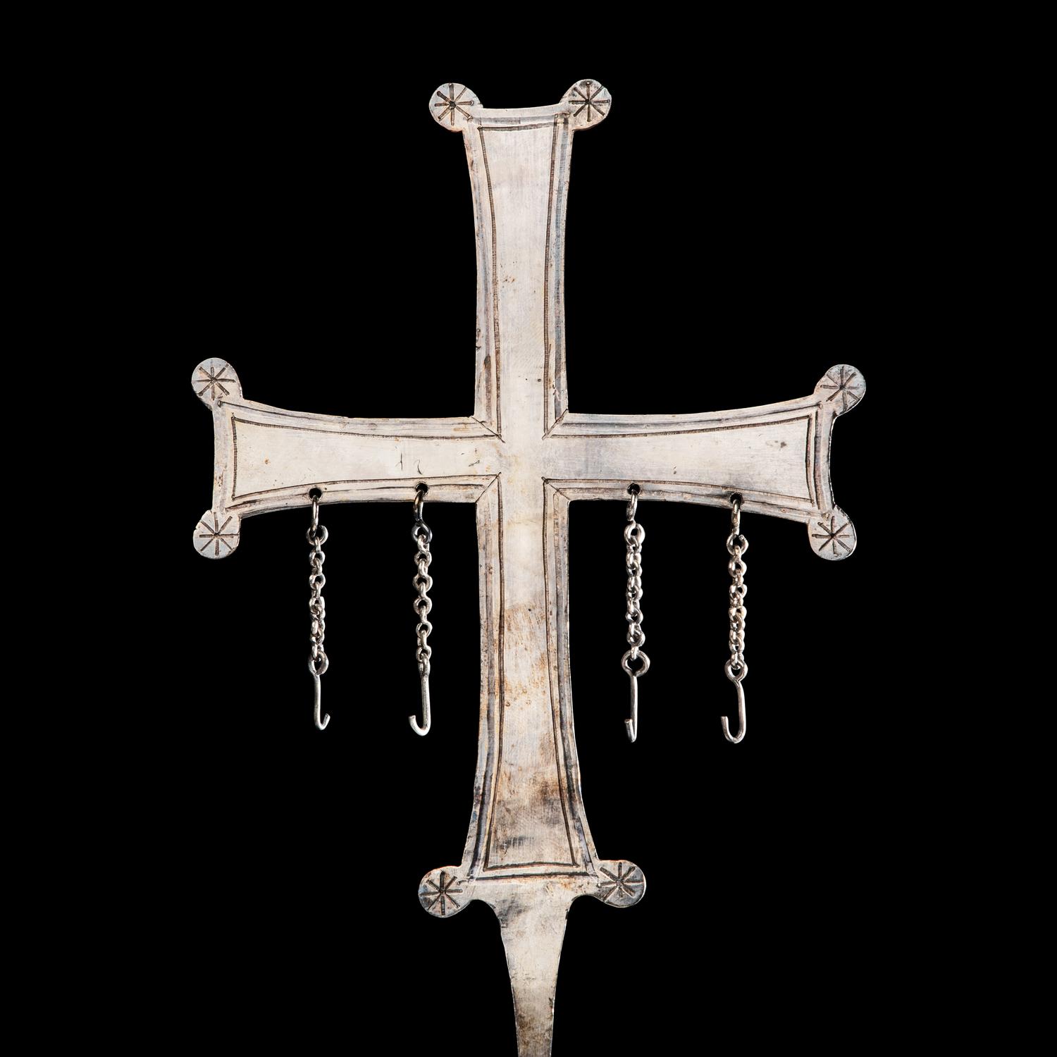 A Byzantine Silver Processional Cross