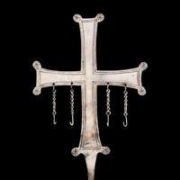 A Byzantine Silver Processional Cross