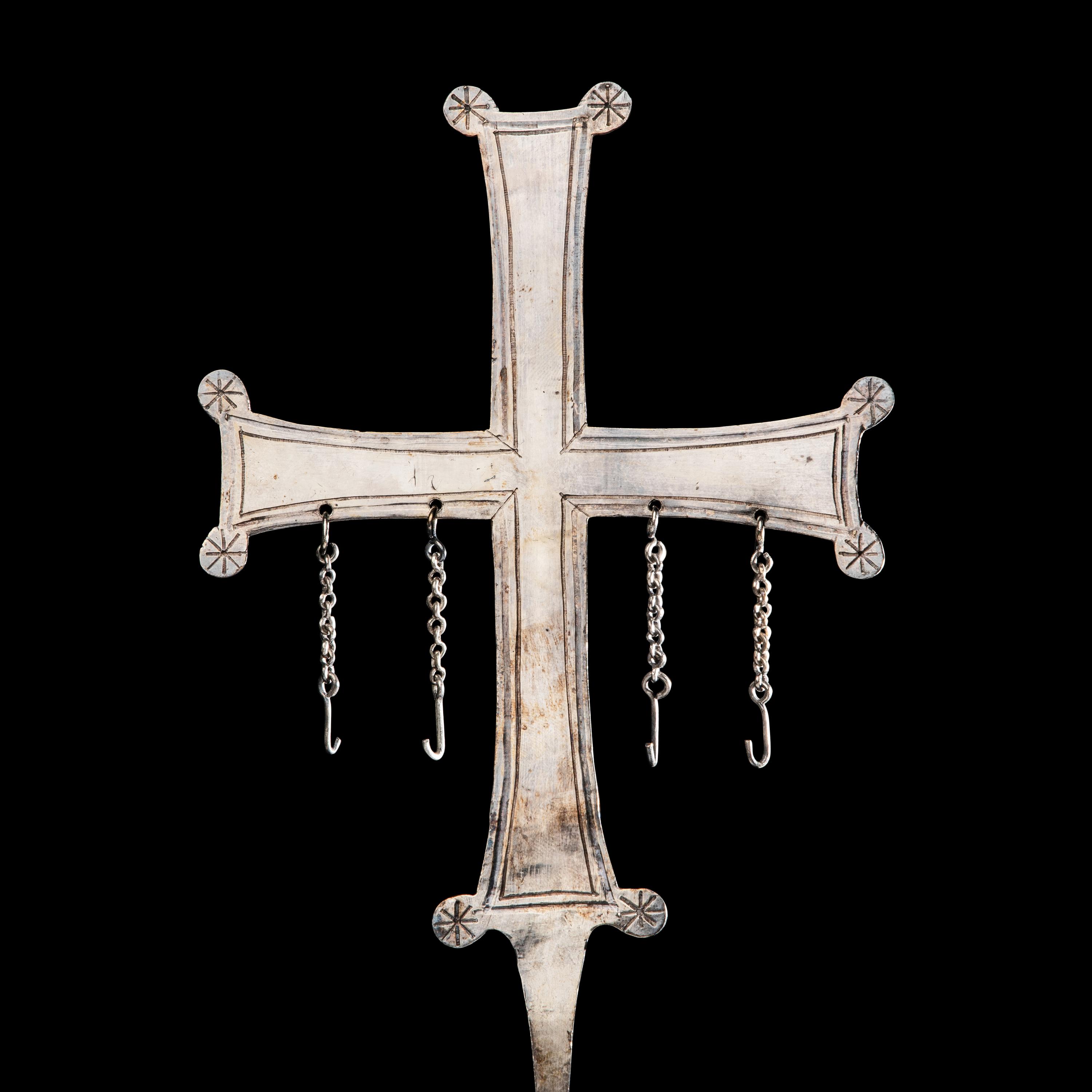 A Byzantine Silver Processional Cross
