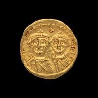 [ANCIENTS] BYZANTINE EMPIRE. Heraclius (c.625-629 AD). Av Solidus (4.5g, 20mm); the obverse showing Heraclius and his son Heraclius Constantine.