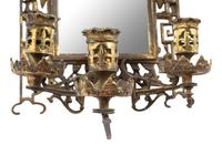 A French Neoclassical Gilt Metal Girandole Mirror