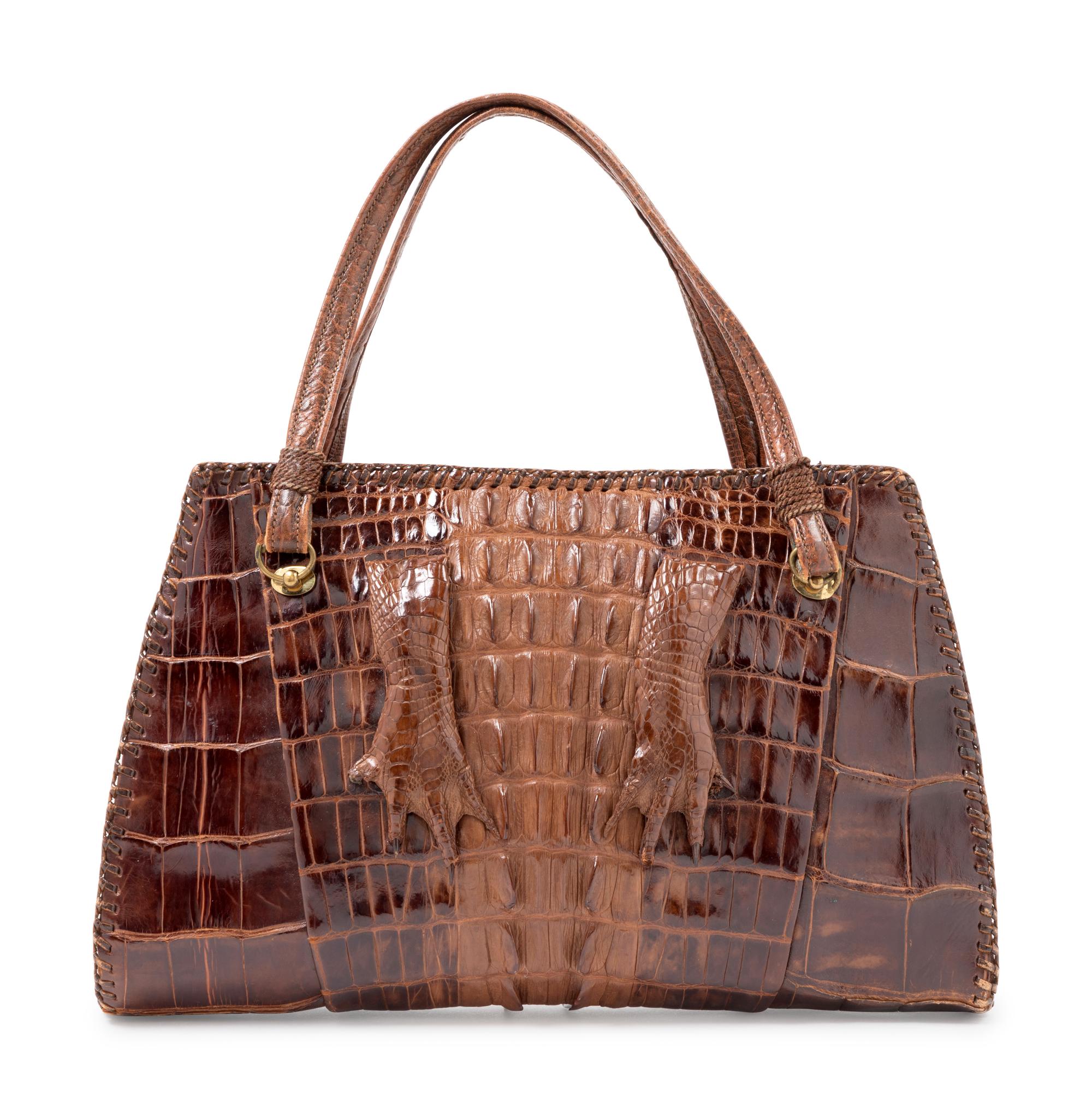 Brown Alligator Bag