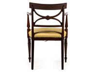 A Regency Figured Mahogany Armchair