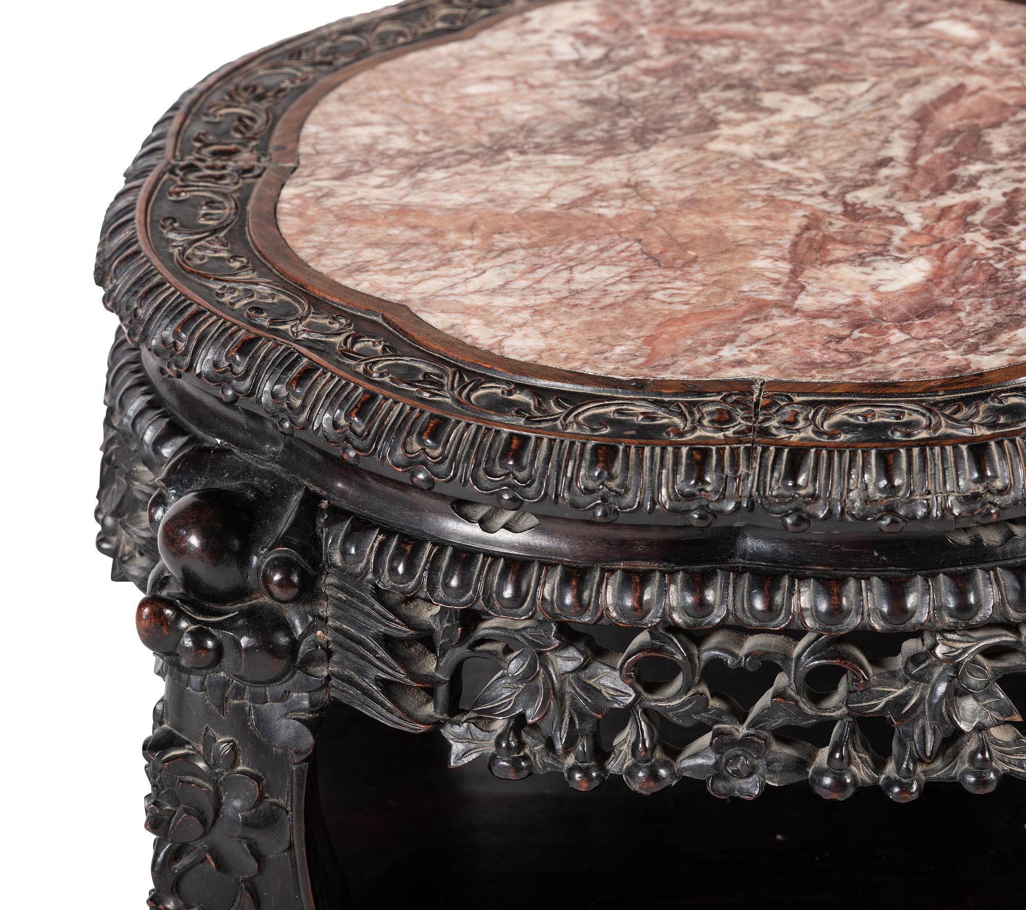 A Chinese Hardwood Side Table