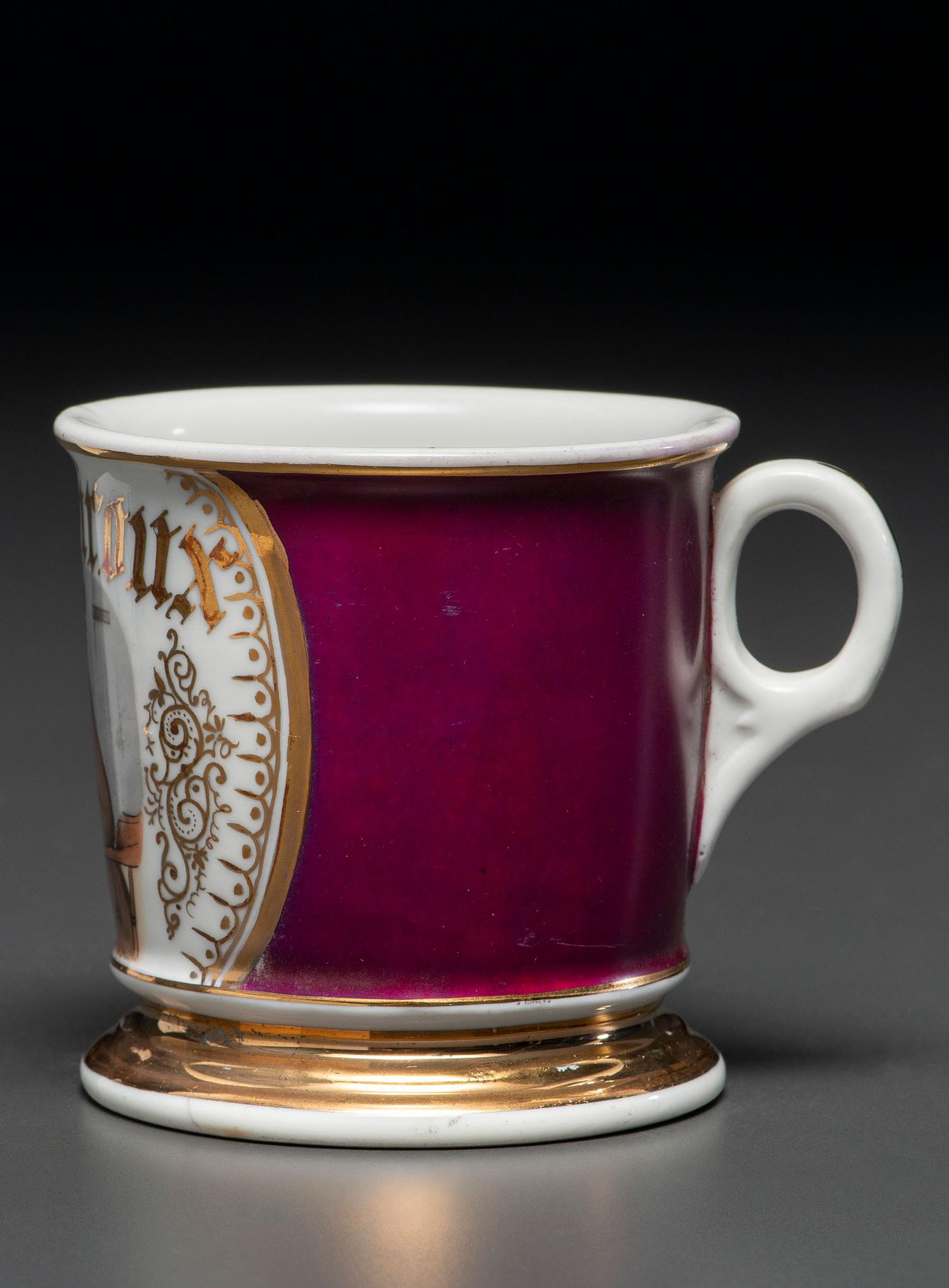 A Telegraph Operator's Porcelain Occupational Shaving Mug