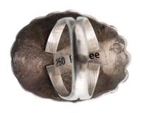 Navajo Silver and Bisbee Turquoise Ring