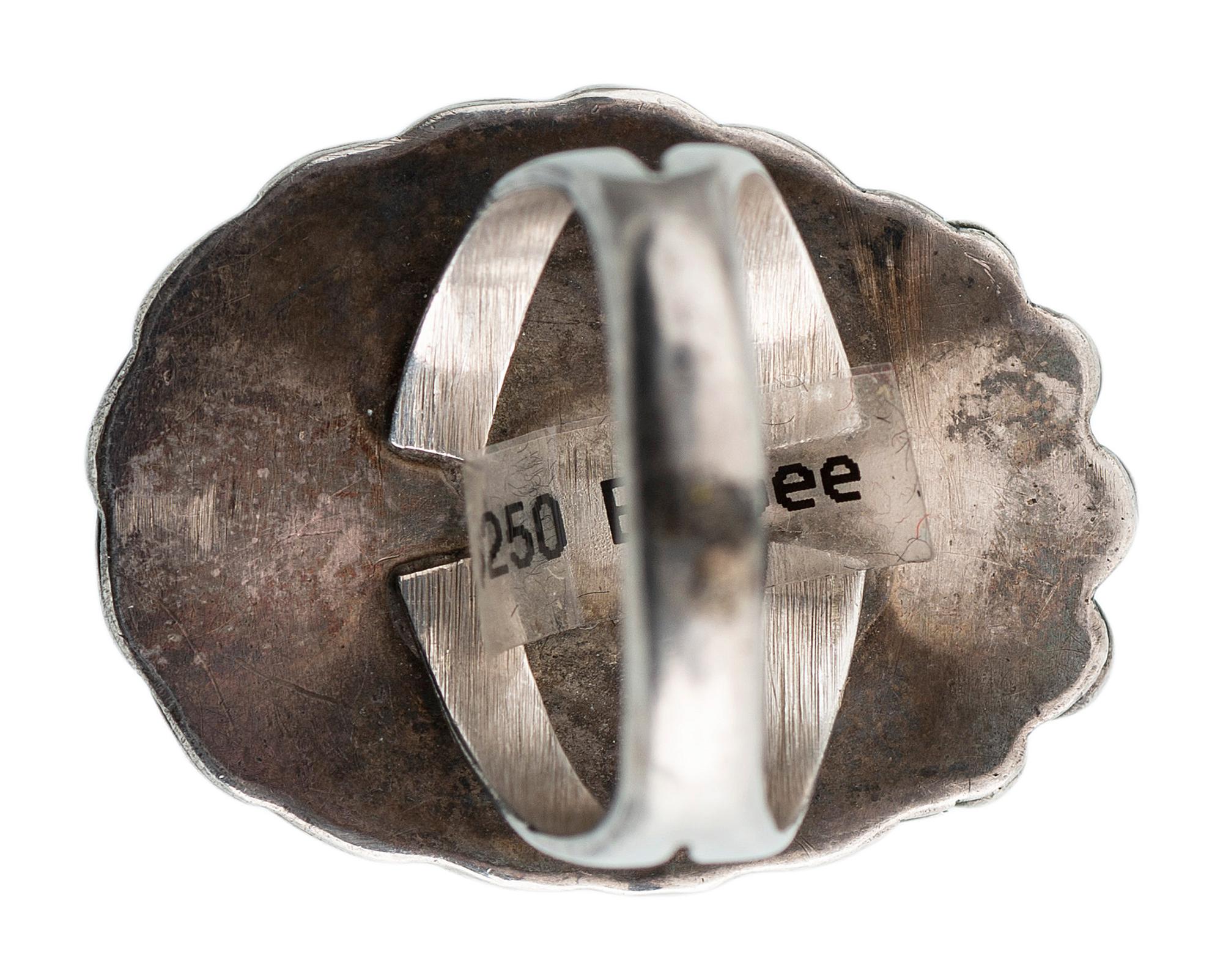 Navajo Silver and Bisbee Turquoise Ring