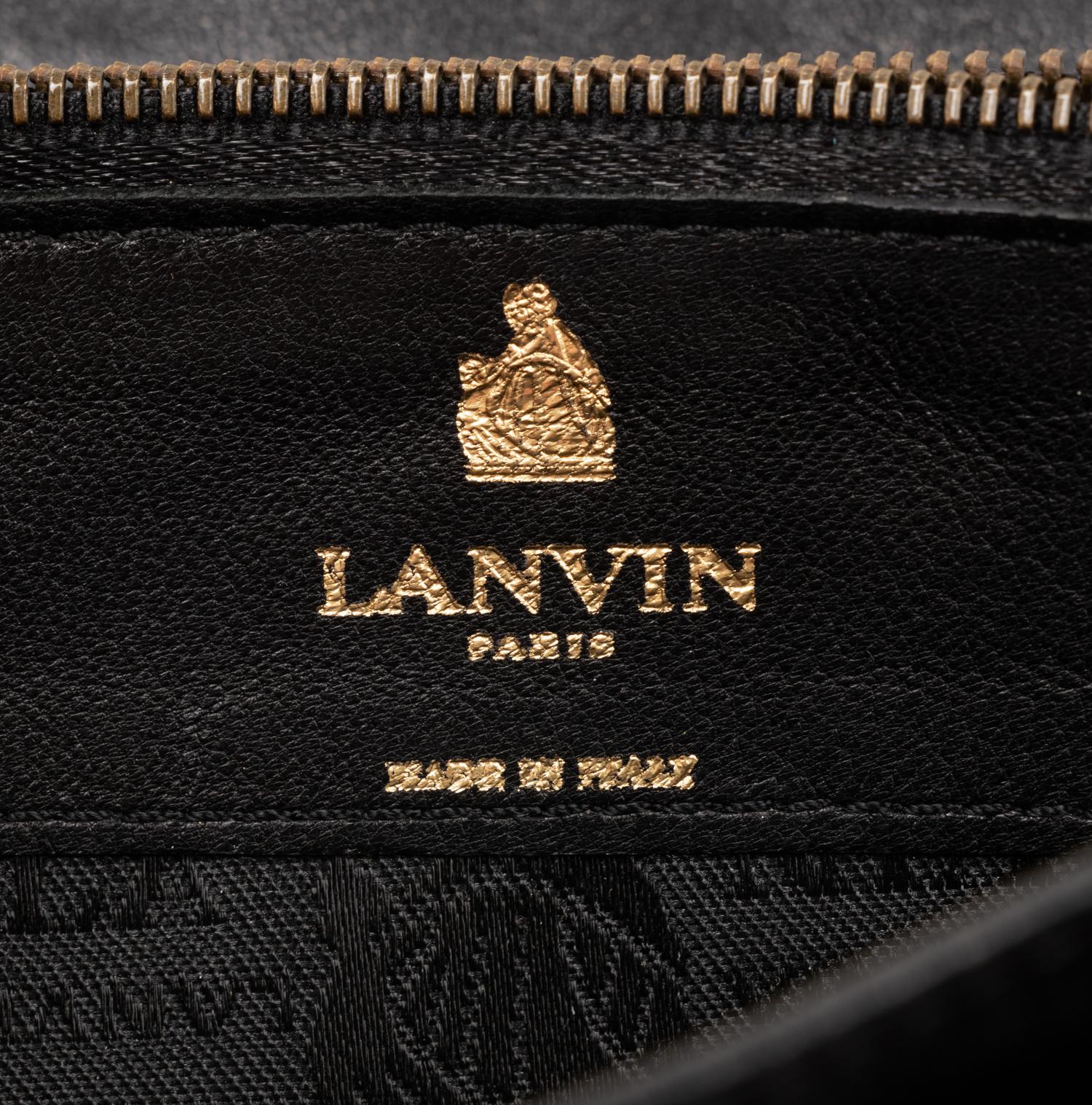 Four Lanvin Items: One Python Bag, One Python Wallet, One Zip Pouch & Keychain, 2010s