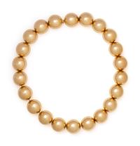 YELLOW GOLD BEAD NECKLACE