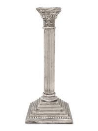 Four American Silver-Plate Candlesticks