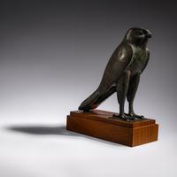 An Egyptian Bronze Falcon