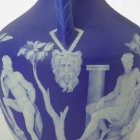 A Wedgwood Blue Dip Jasperware Portland Vase UK, late 19th century