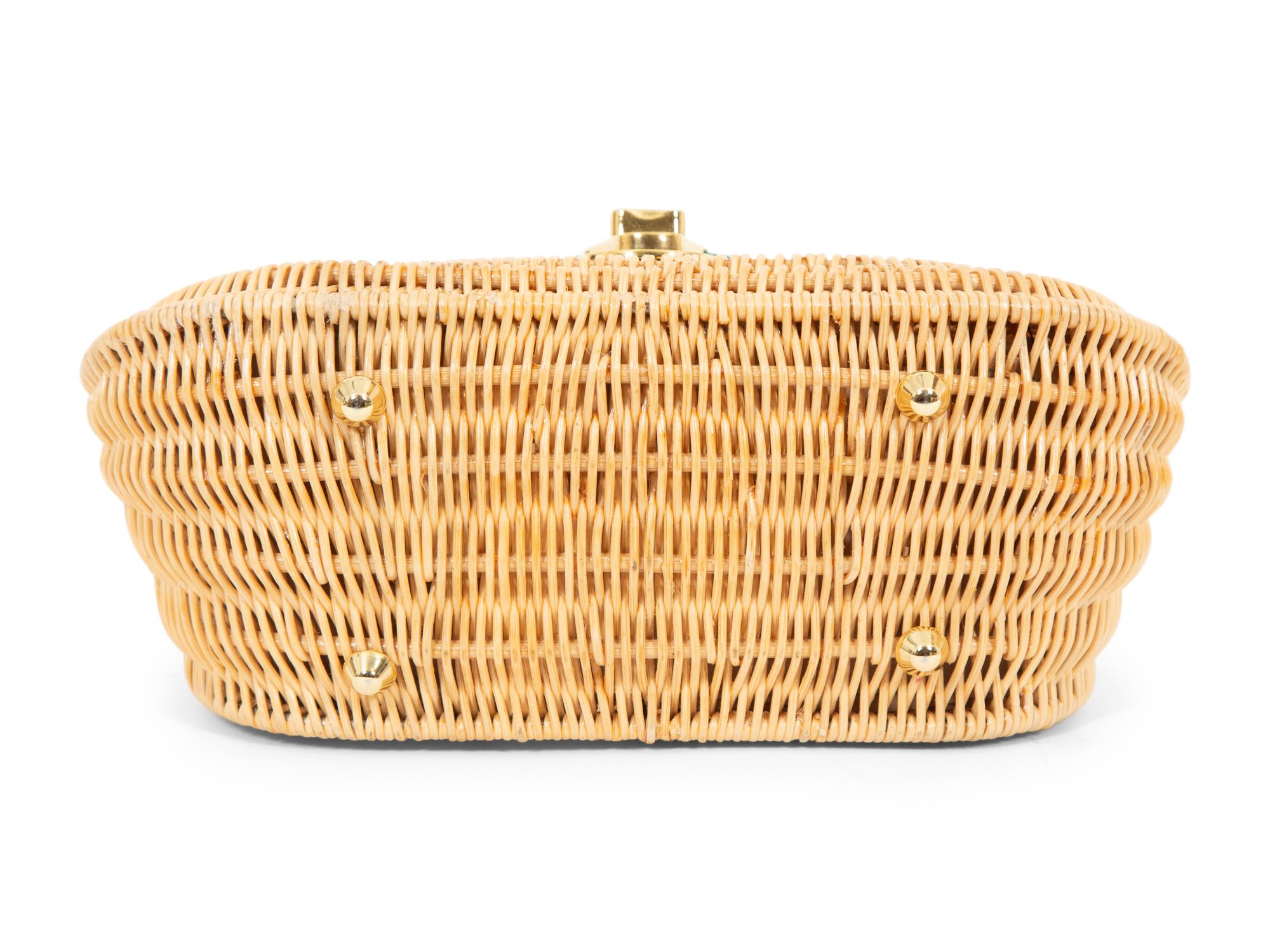 Jennifer Tattanelli Hand-Painted Python Skin Flap Bag