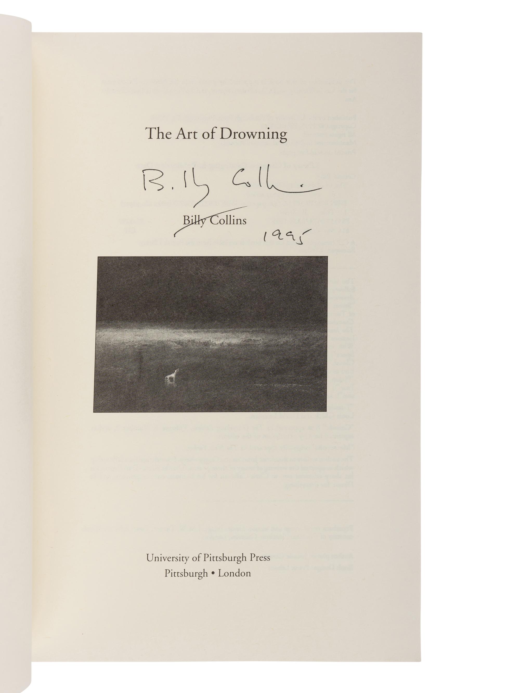 COLLINS, Billy (b. 1941). Questions About Angels . New York: William Morrow and Company, Inc., 1991.