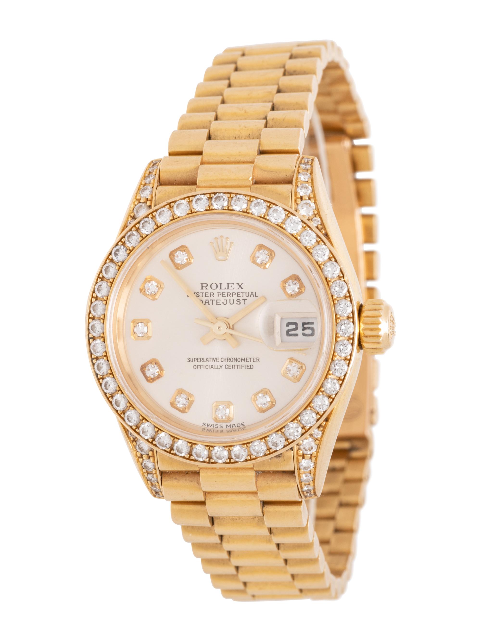 ROLEX, REF. 79153 18K YELLOW GOLD AND DIAMOND 'LADY DATEJUST' WATCH
