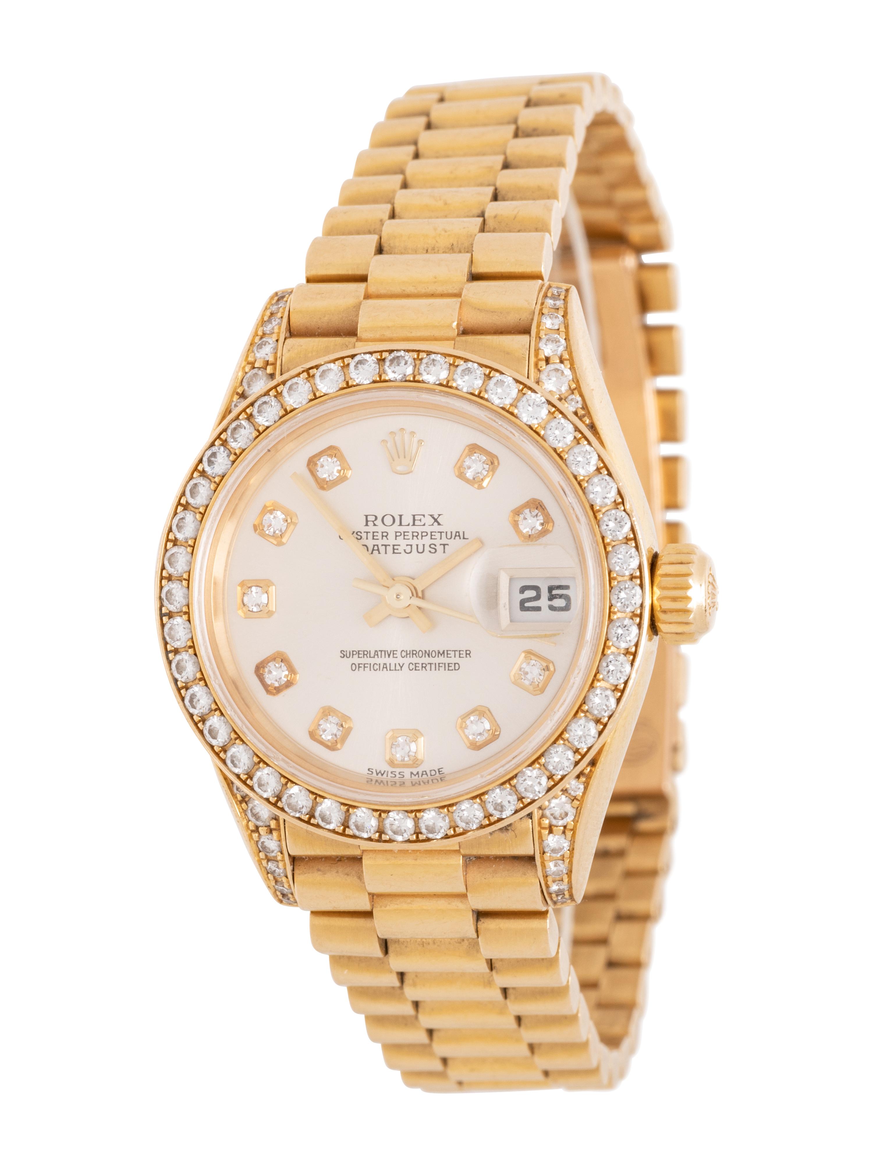 ROLEX, REF. 79153 18K YELLOW GOLD AND DIAMOND 'LADY DATEJUST' WATCH