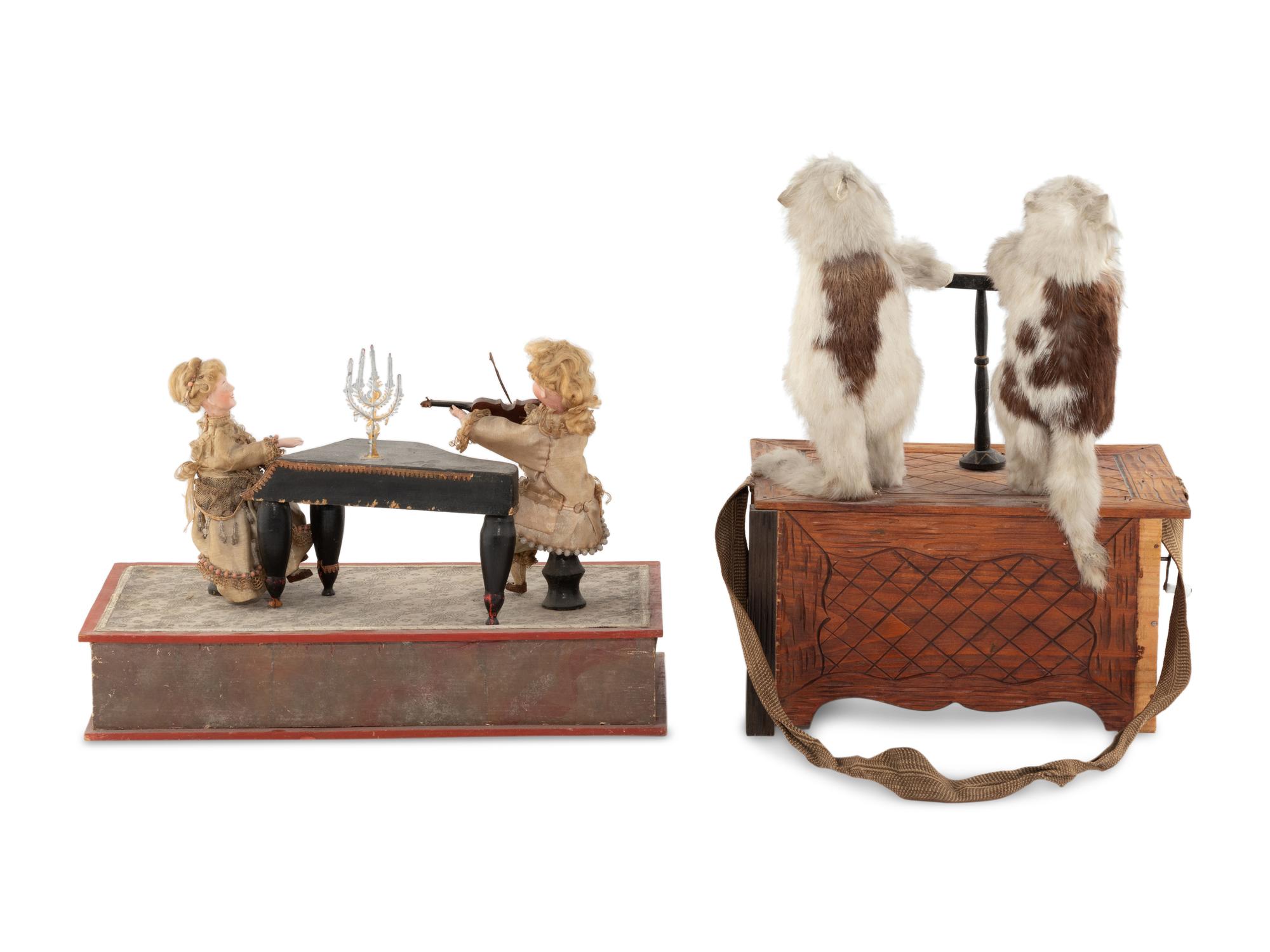 Two Manivelle Musical Automata