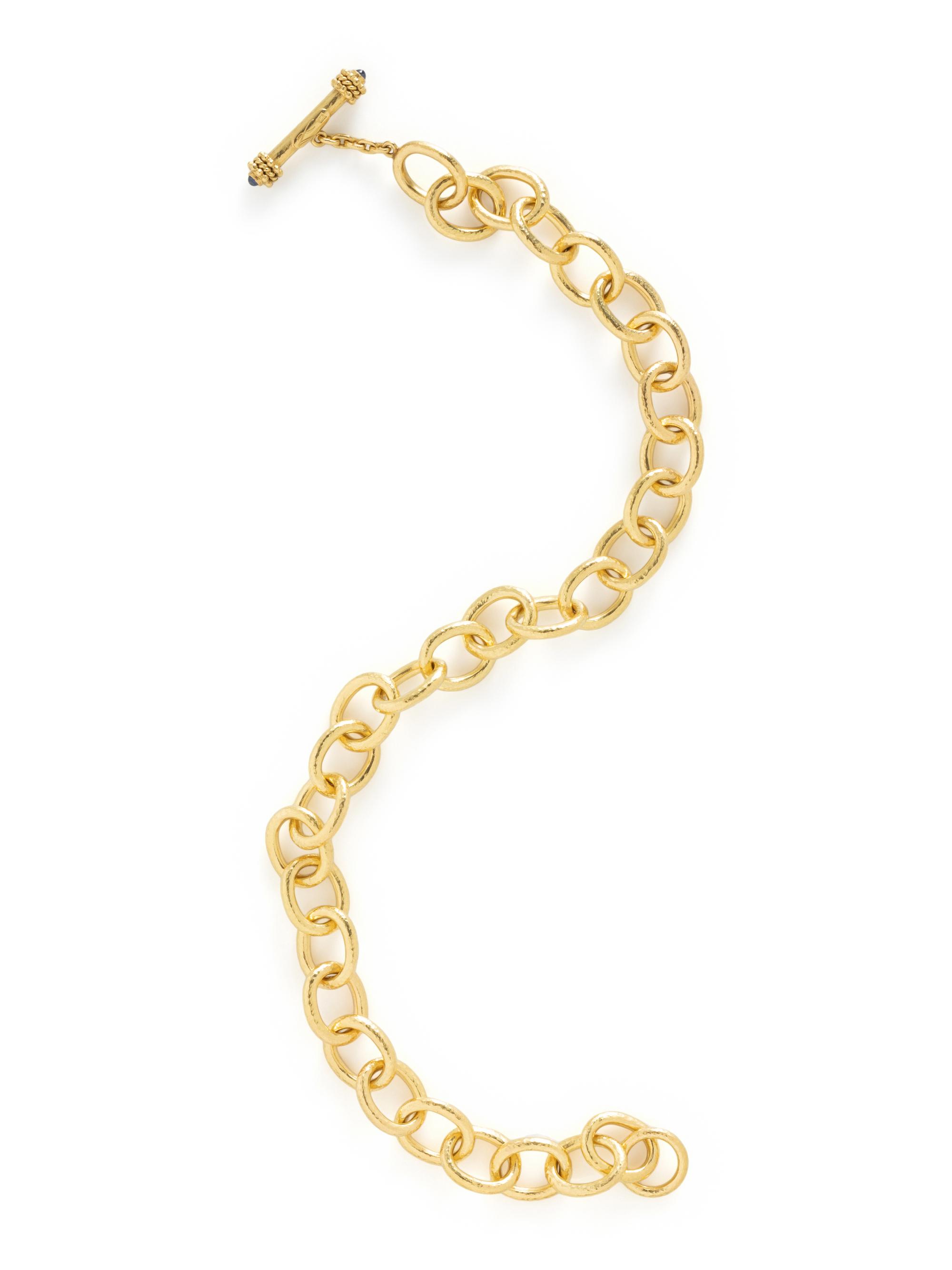 ELIZABETH LOCKE, YELLOW GOLD LINK NECKLACE