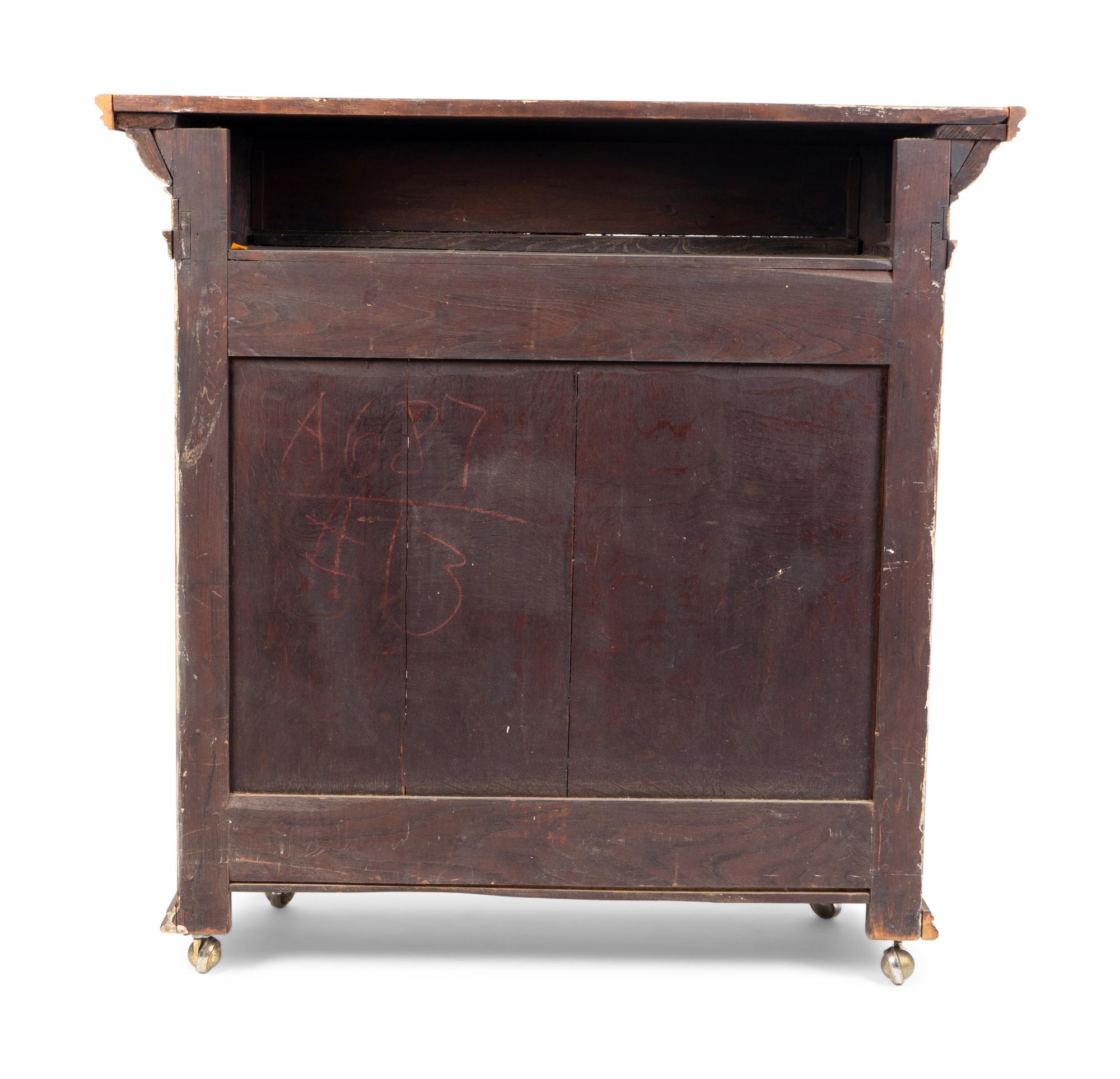 An Anglo-Indian Carved Wood Display Cabinet — 20TH CENTURY