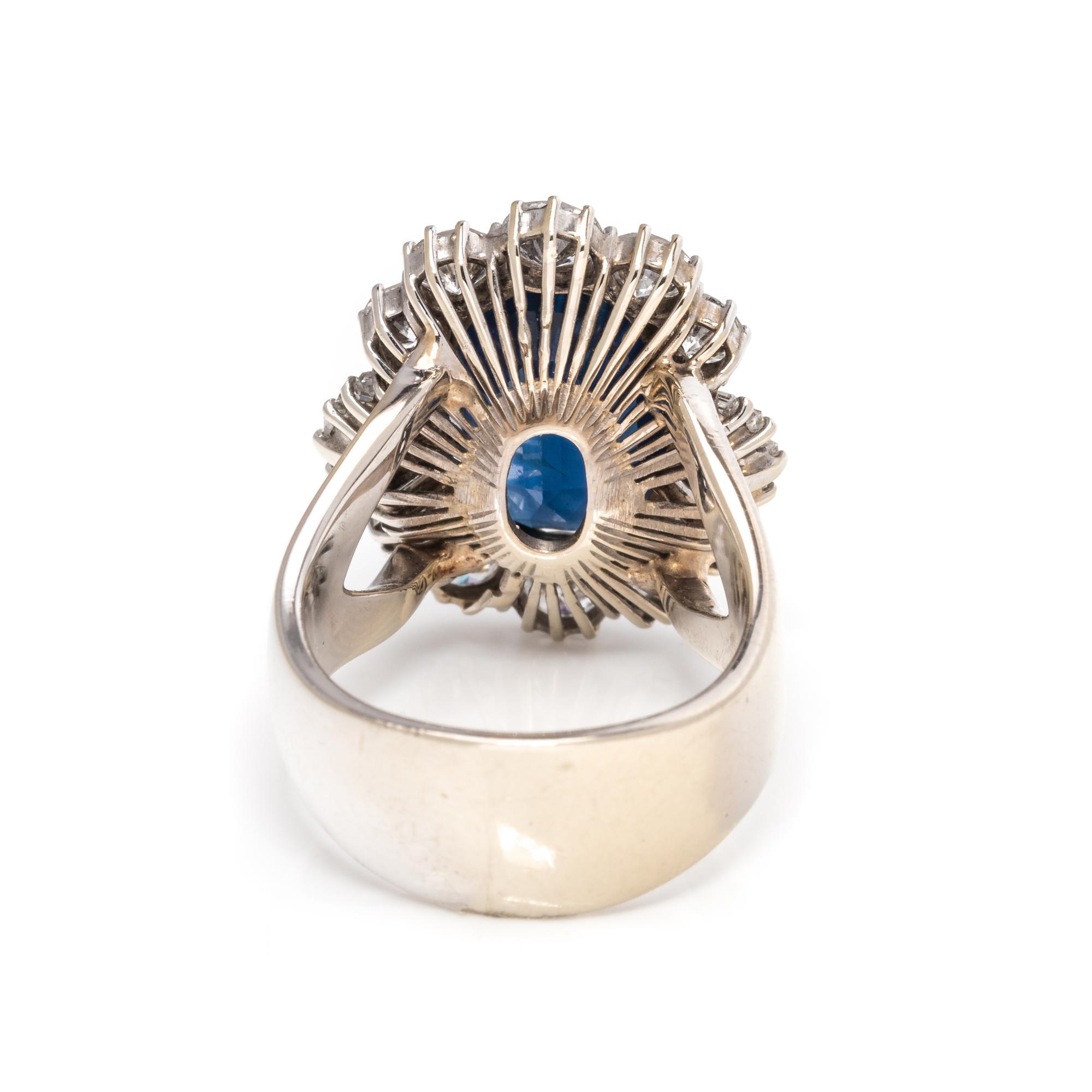 SAPPHIRE AND DIAMOND RING
