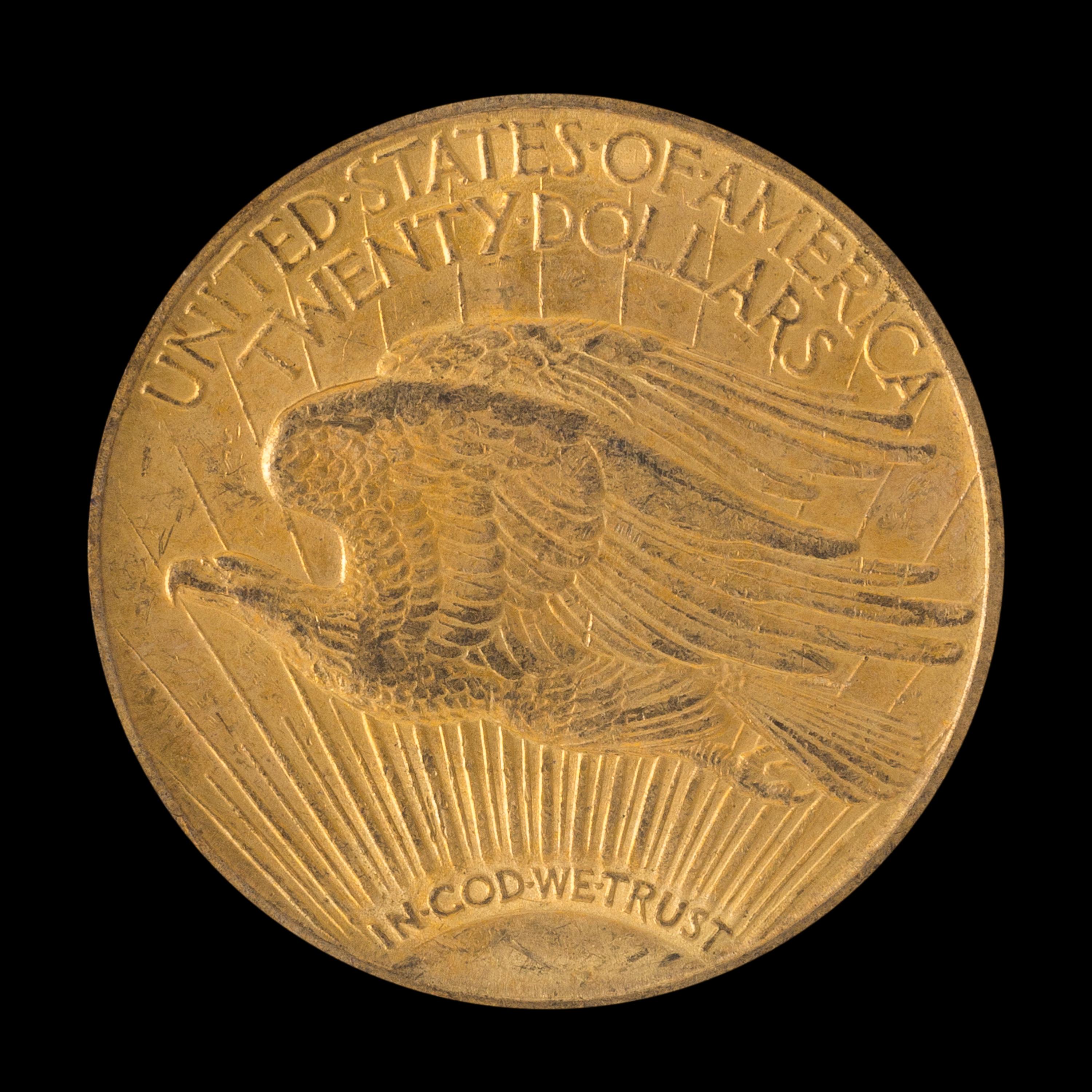 A United States 1909 St. Gaudens $20 Gold Coin