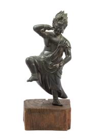 A Japanese Bronze Statue of a Bodhisattva 18TH CENTURY, EDO PERIOD Height of figure 29 inches. — 18TH CENTURY, EDO PERIOD