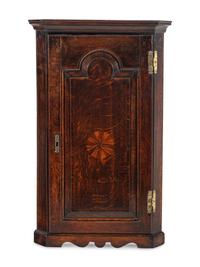 A Dutch Oak Hanging Corner Cabinet