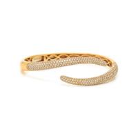 ANITA KO, ROSE GOLD AND DIAMOND 'TAIL' BANGLE BRACELET