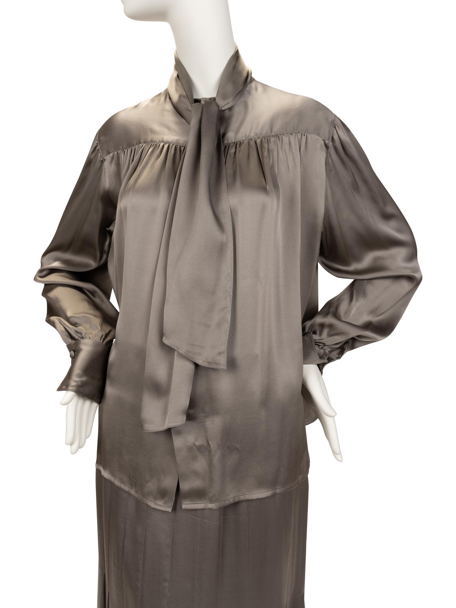 Two Grey Chanel Ensembles, 1980s