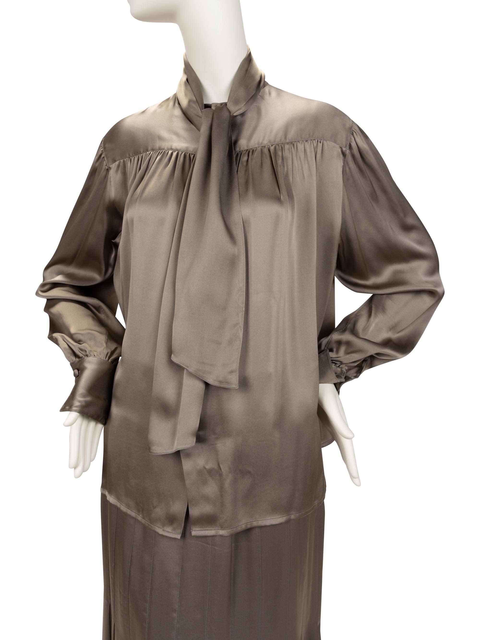 Two Grey Chanel Ensembles, 1980s