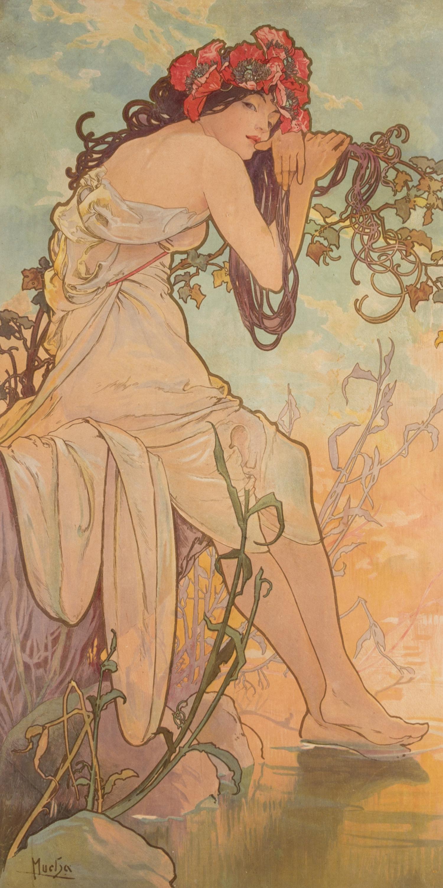 Alphonse Mucha, (Czech, 1860-1939), Les quatres saisons, c. 1896