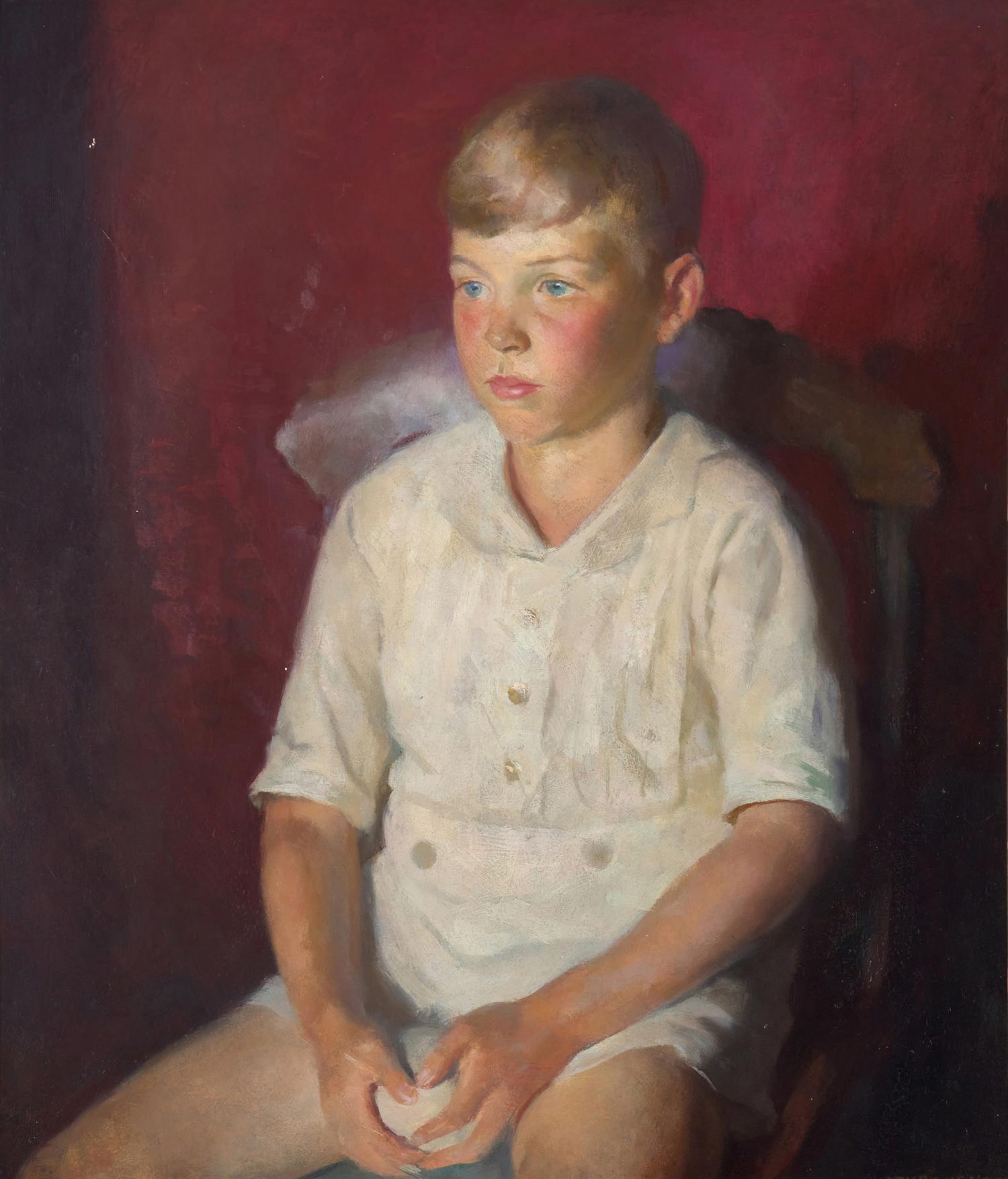 The Young Baseball Player ( Portrait of Jeff Groves, Seated)