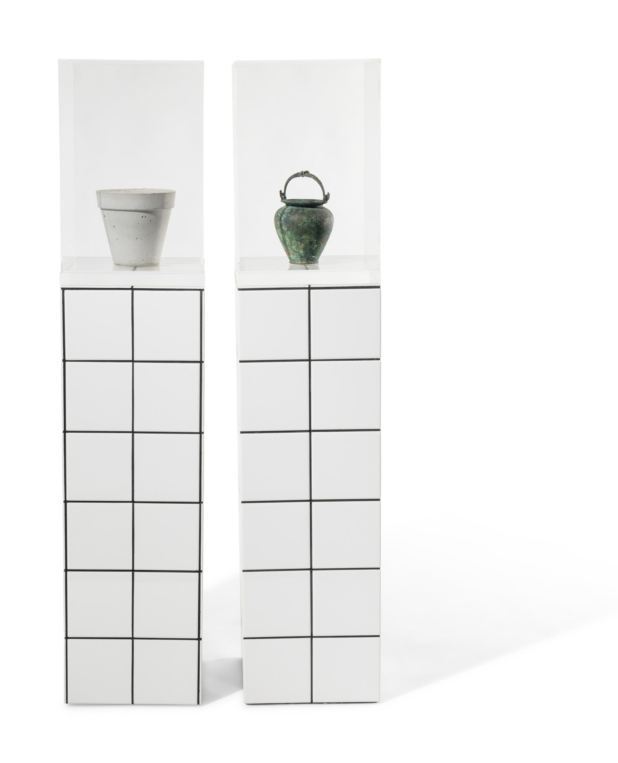Béton Nu and Étrusque (two Stèles), 1974-1980