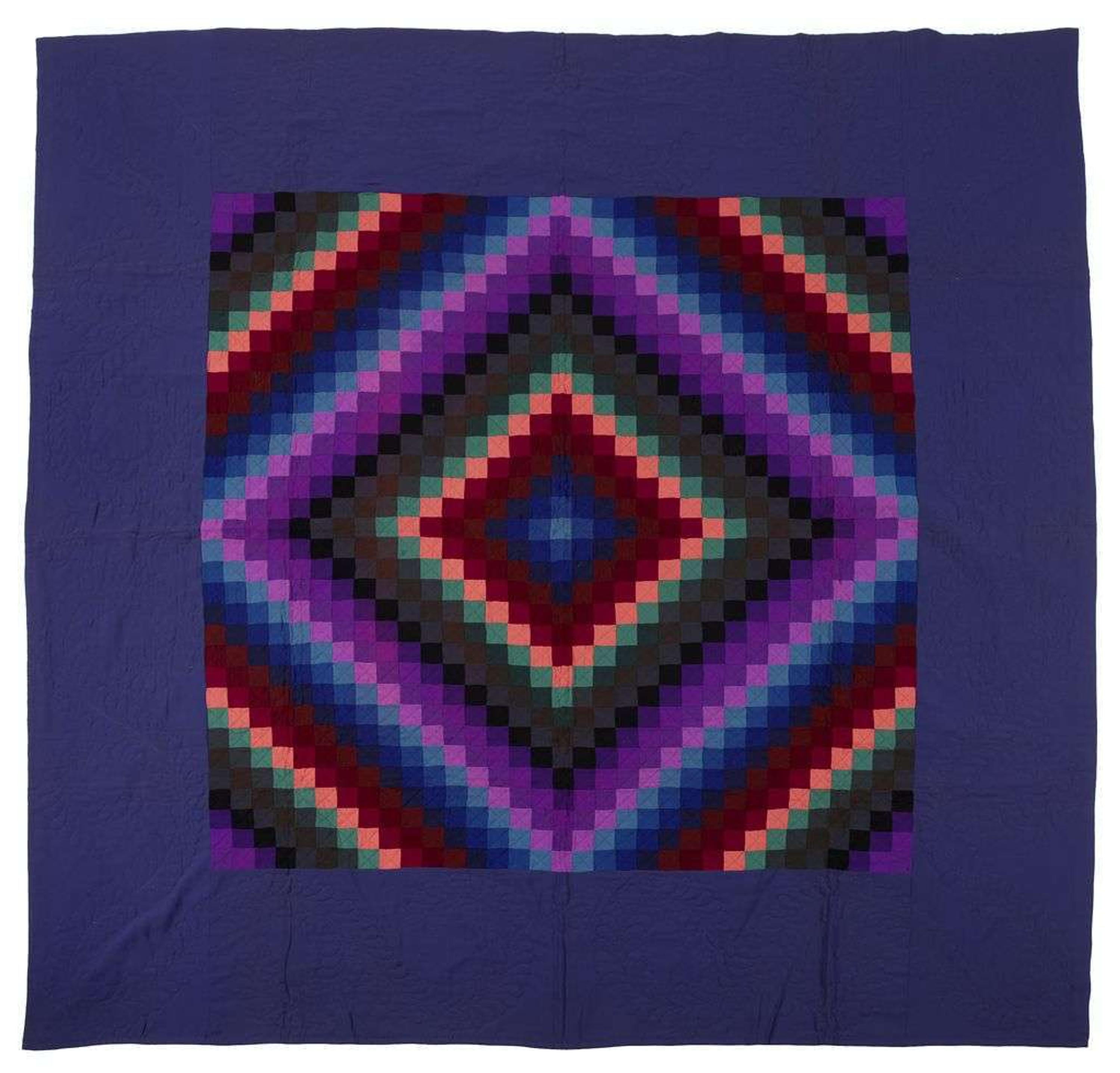 Amish pieced "Sunshine and Shade" quilt pennsylvania, 20th century
