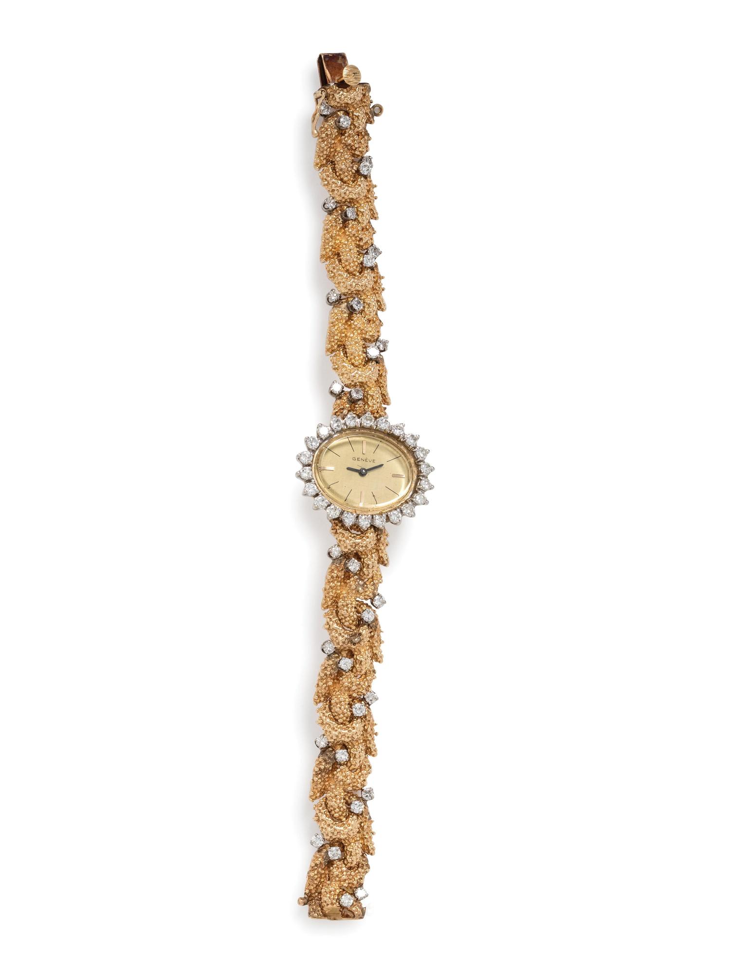 Geneve, Gold and Diamond Wristwatch