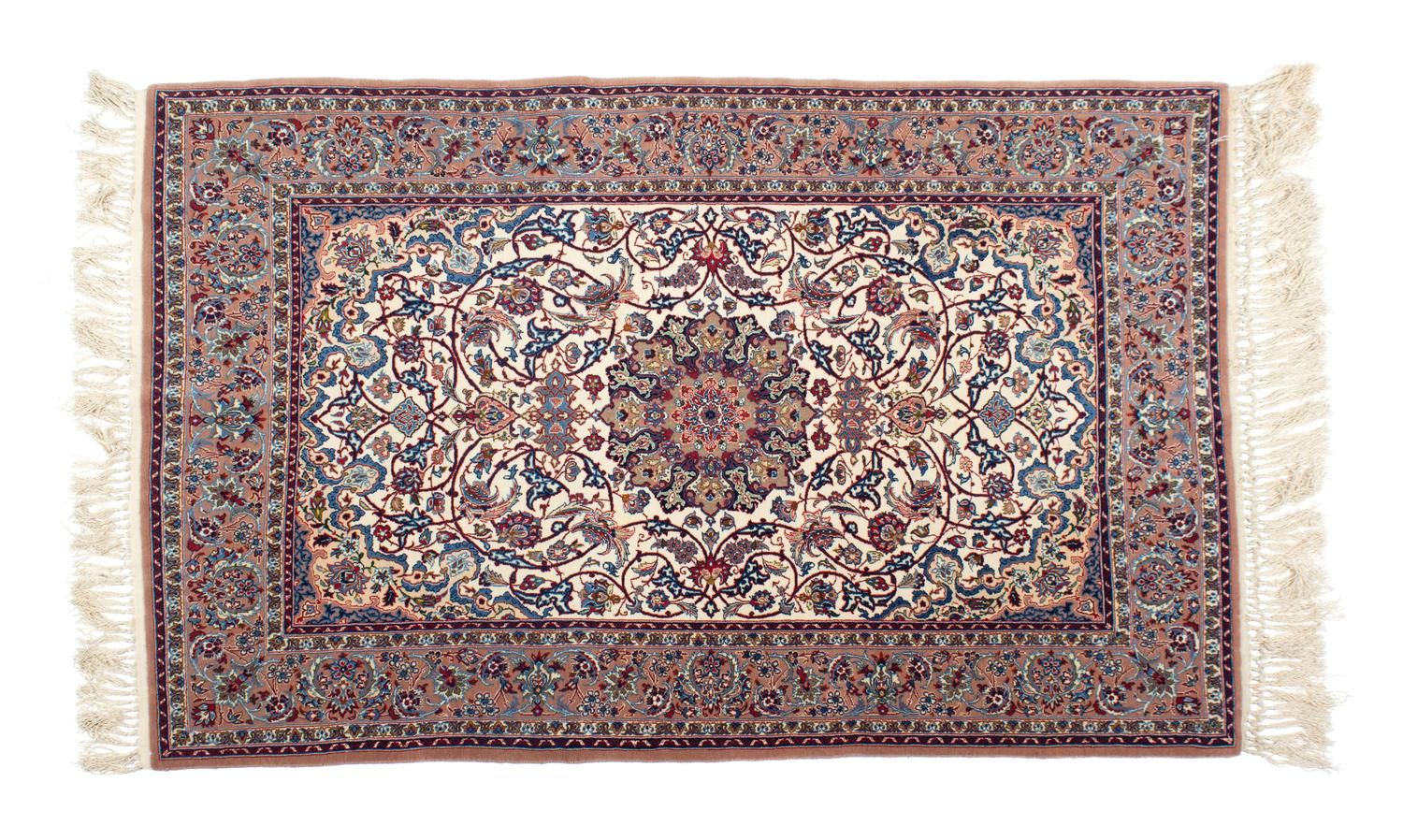 A Hereke Silk Rug — 20TH CENTURY