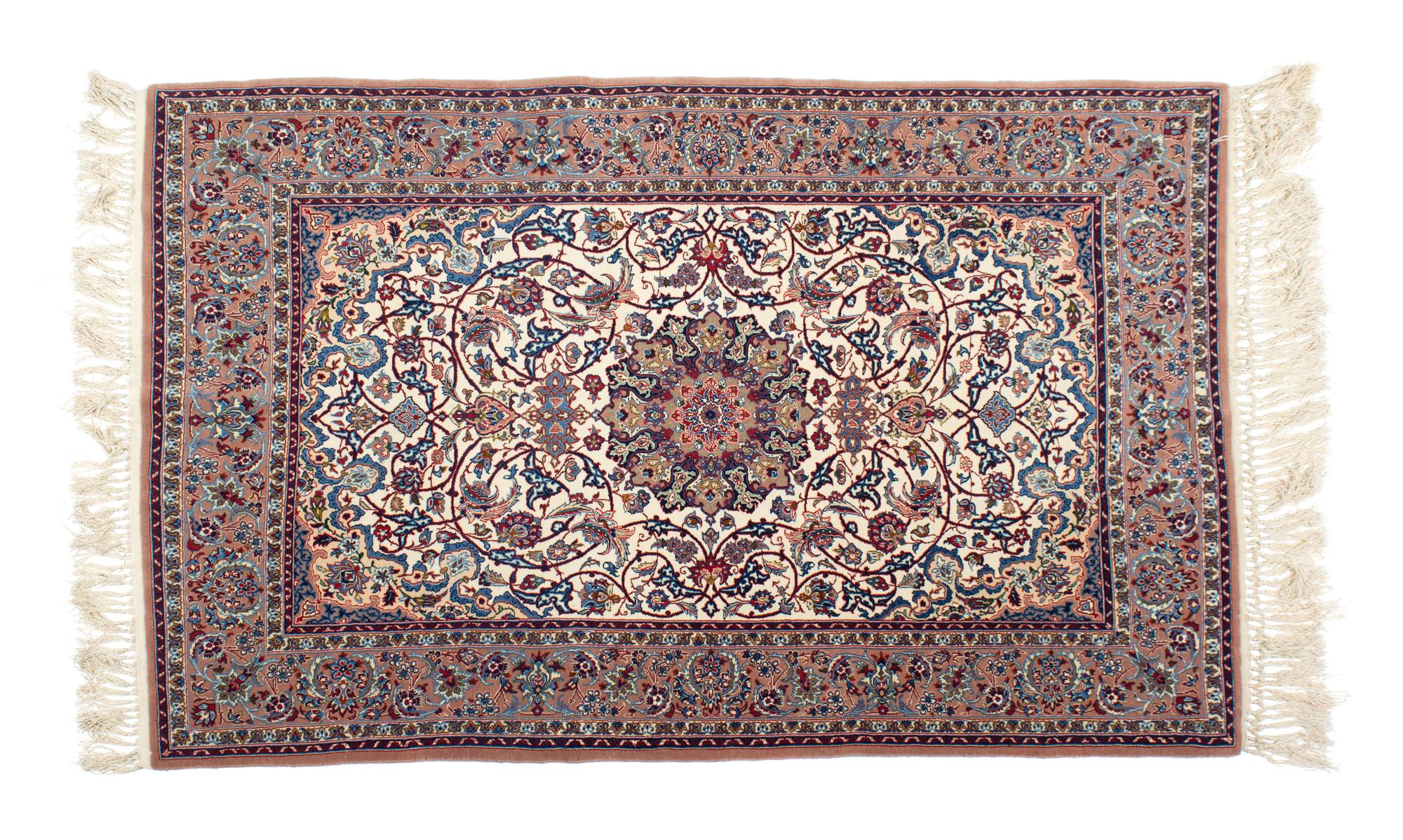 A Hereke Silk Rug — 20TH CENTURY