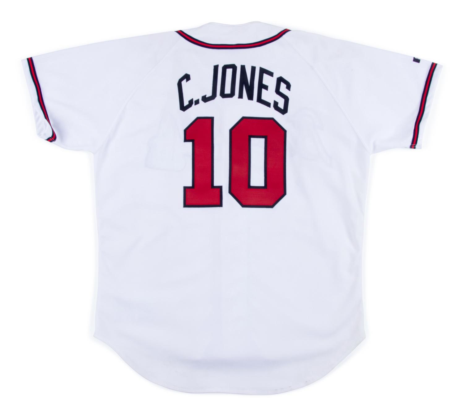 A Chipper Jones Signed Atlanta Braves Jersey,