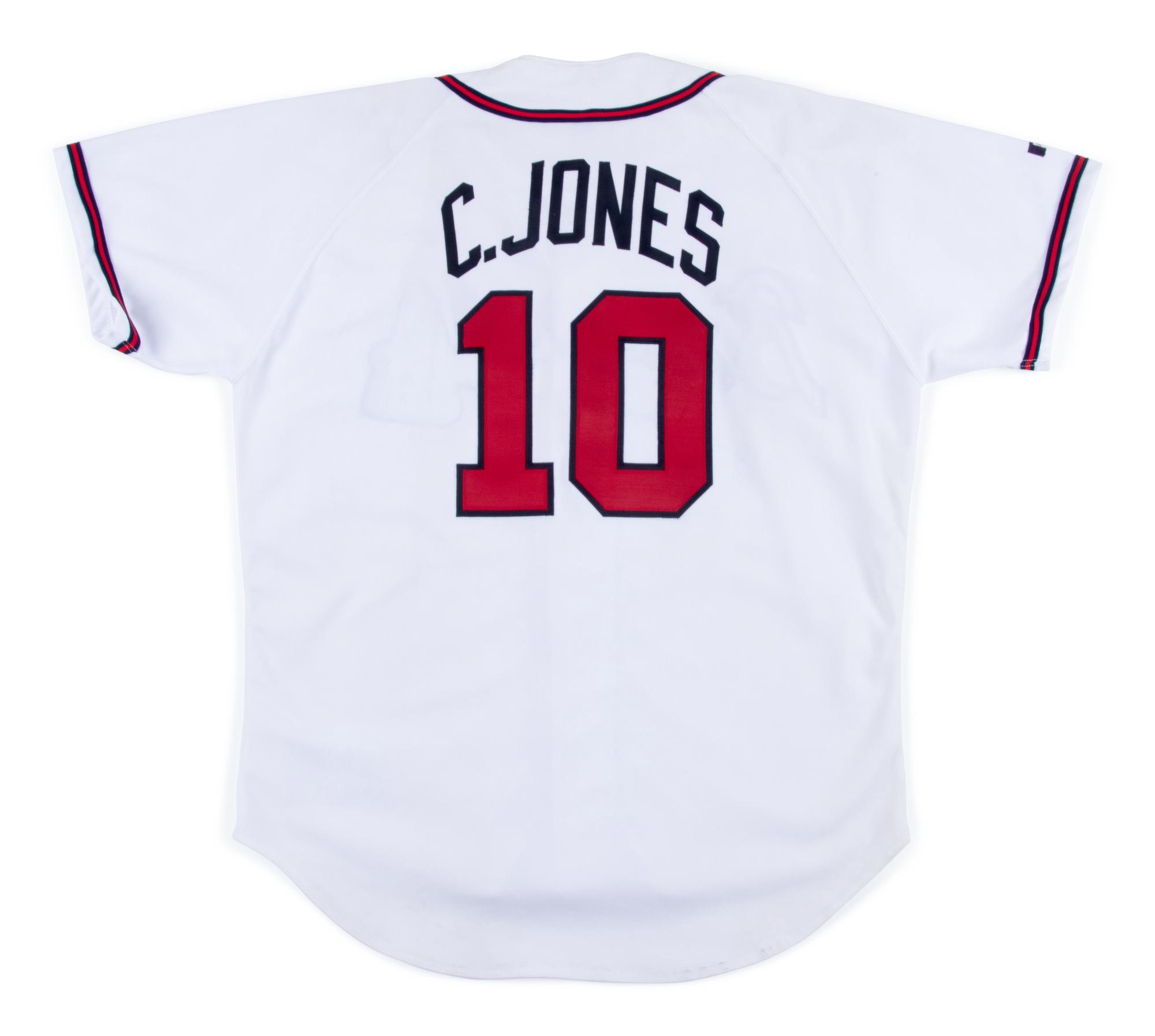 A Chipper Jones Signed Atlanta Braves Jersey,